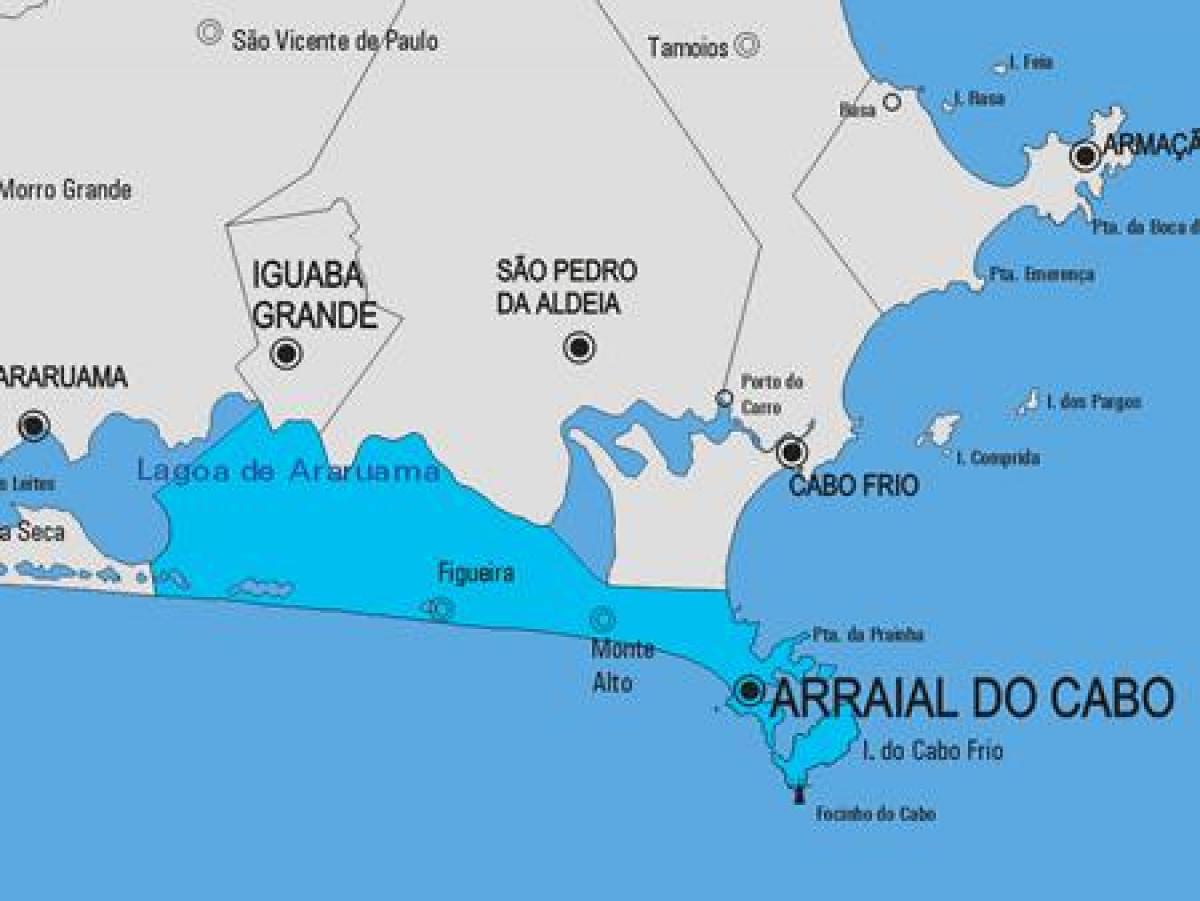 Peta kota Arraial do Cabo