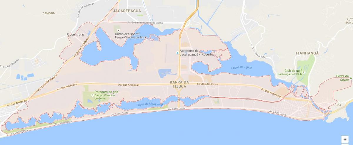 Peta dari Barra da Tijuca