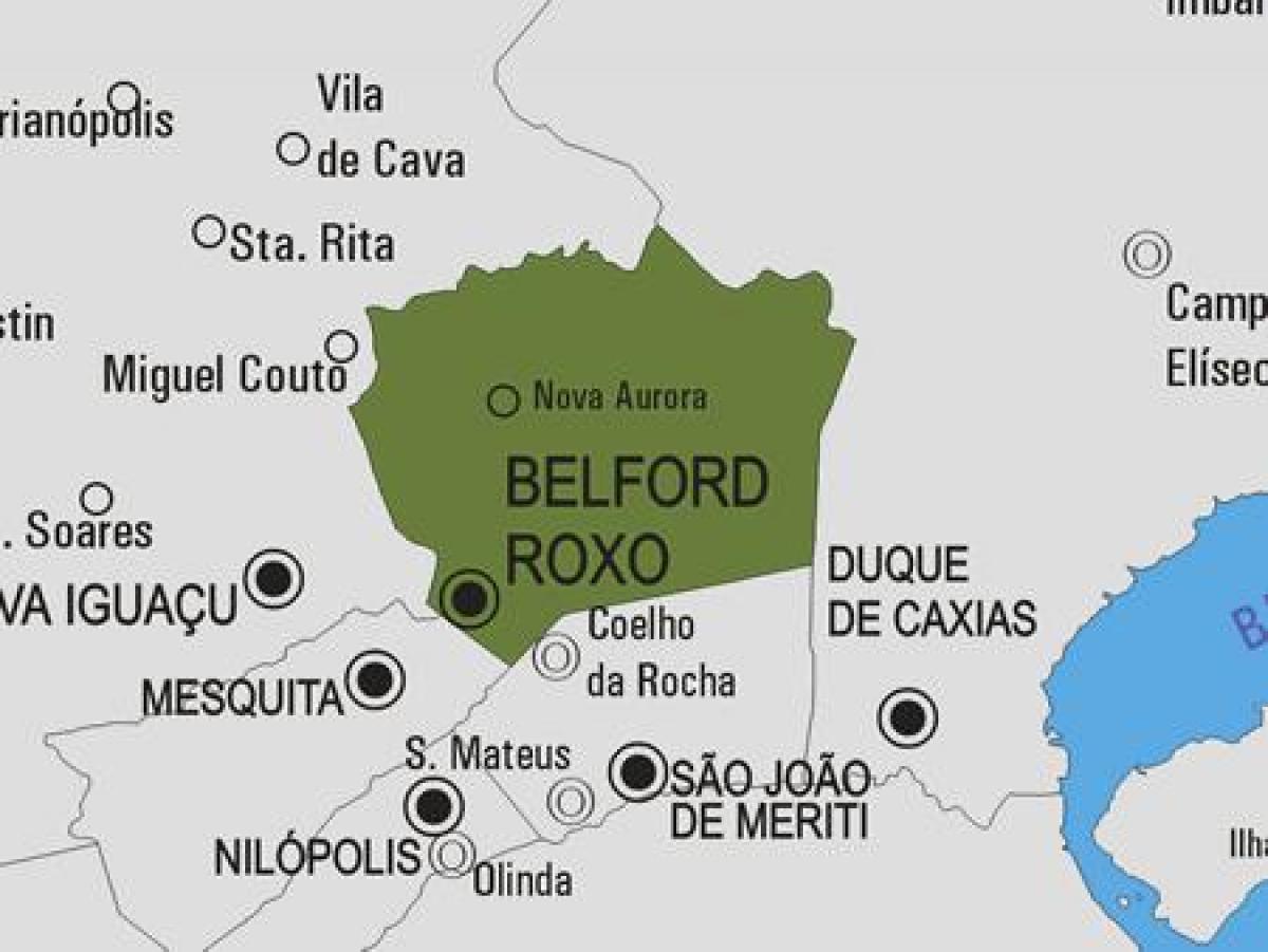 Peta kota Belford Roxo