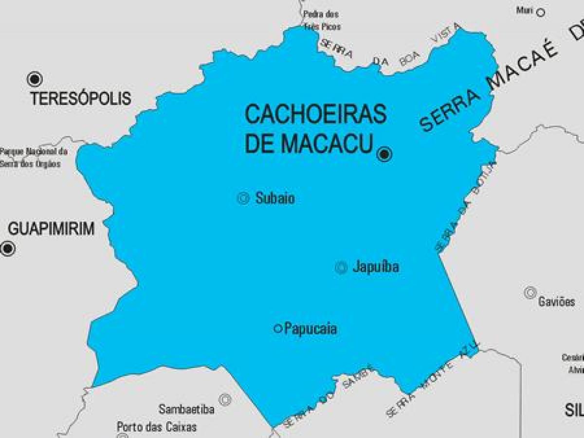 Peta dari Cachoeiras de Macacu kota