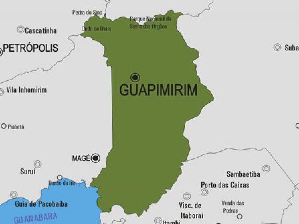 Peta kota Guapimirim