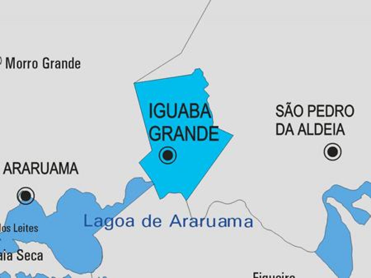 Peta dari Iguaba Grande kota