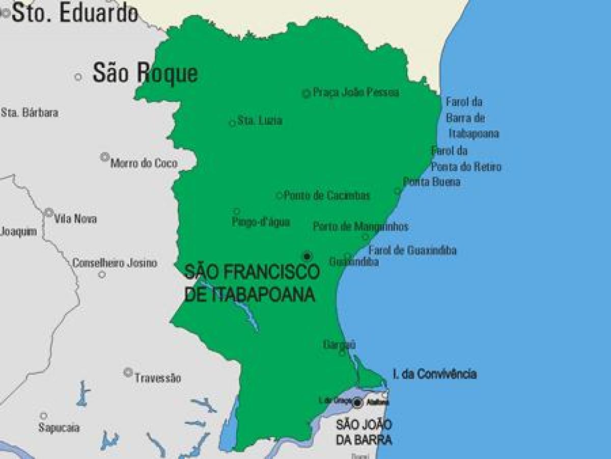 Peta kota Sao Fidelis