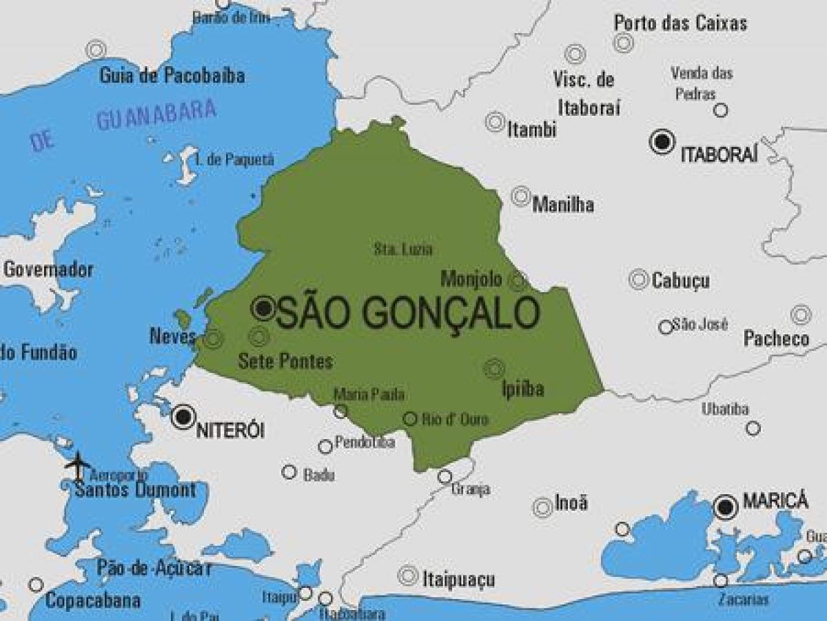 Peta kota São Gonçalo