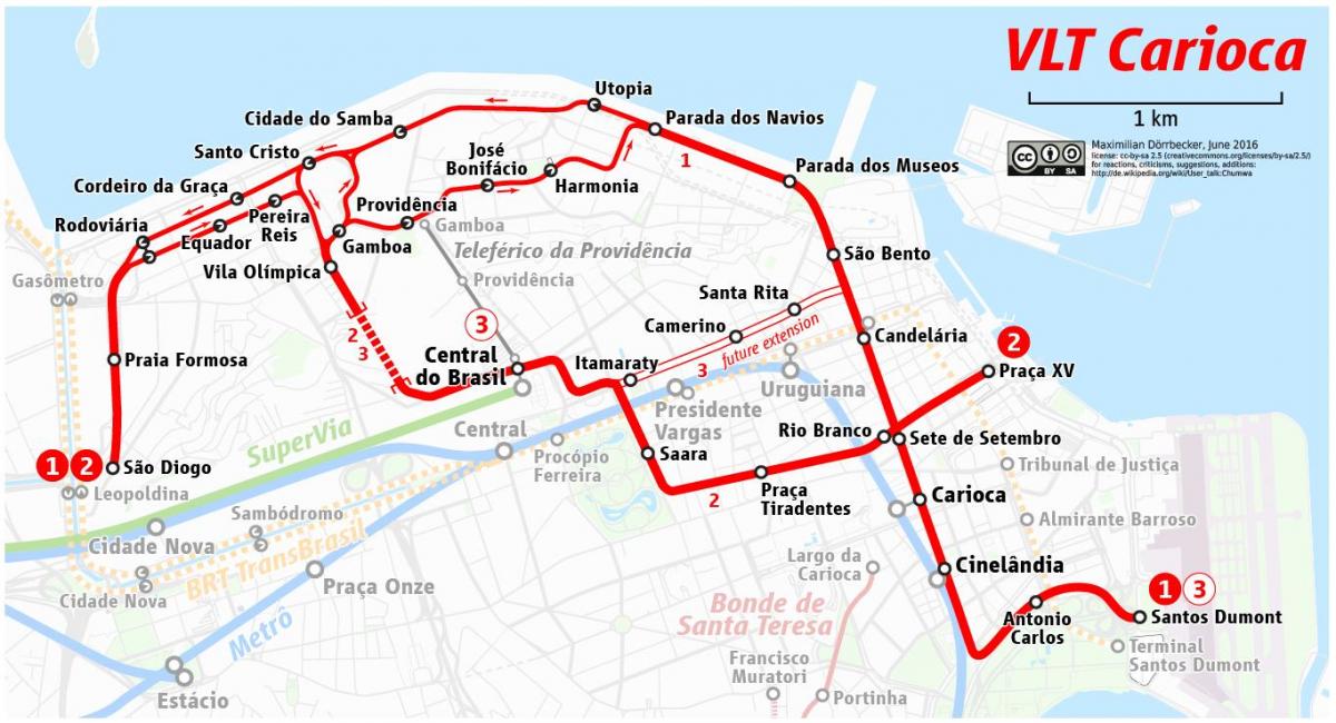 Peta dari VLT Rio de Janeiro