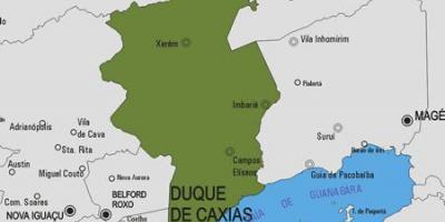 Peta dari Duque de Caxias kota