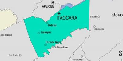 Peta kota Itaocara