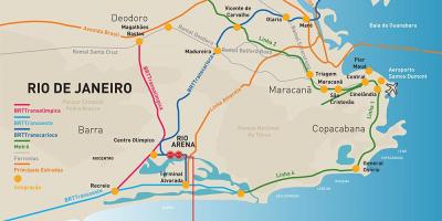 Peta dari Rio Arena lokasi