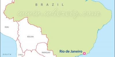 Peta dari Rio de Janeiro di Brasil