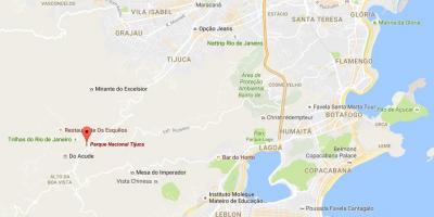 Peta taman nasional Tijuca