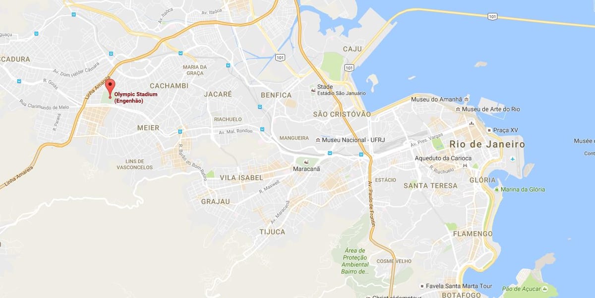 Peta dari Engenhão