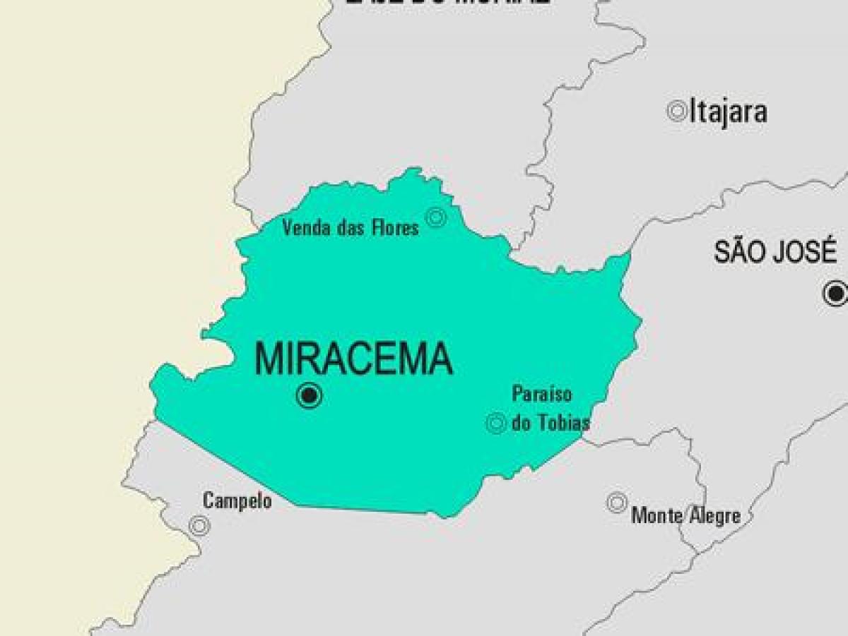 Peta kota Miracema