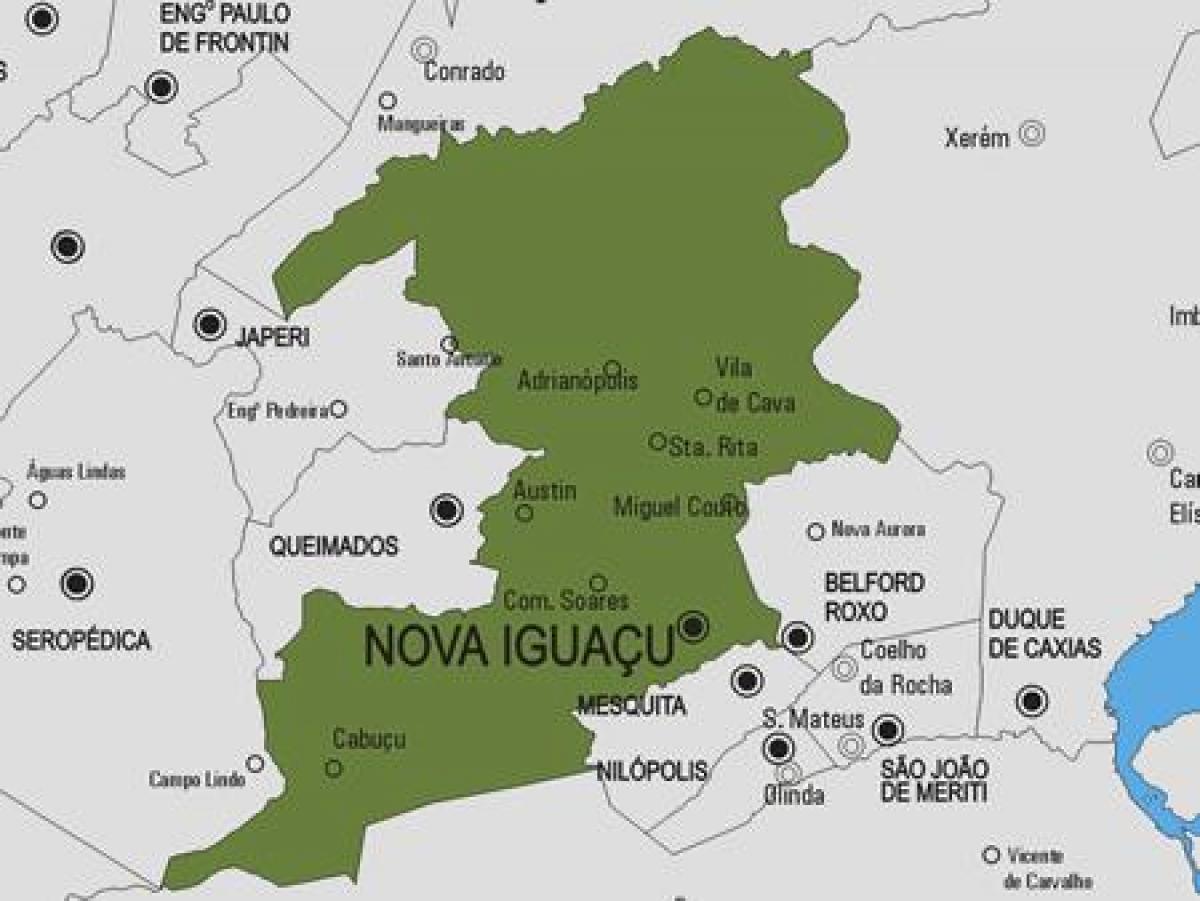 Peta kota Nova-Iguasu