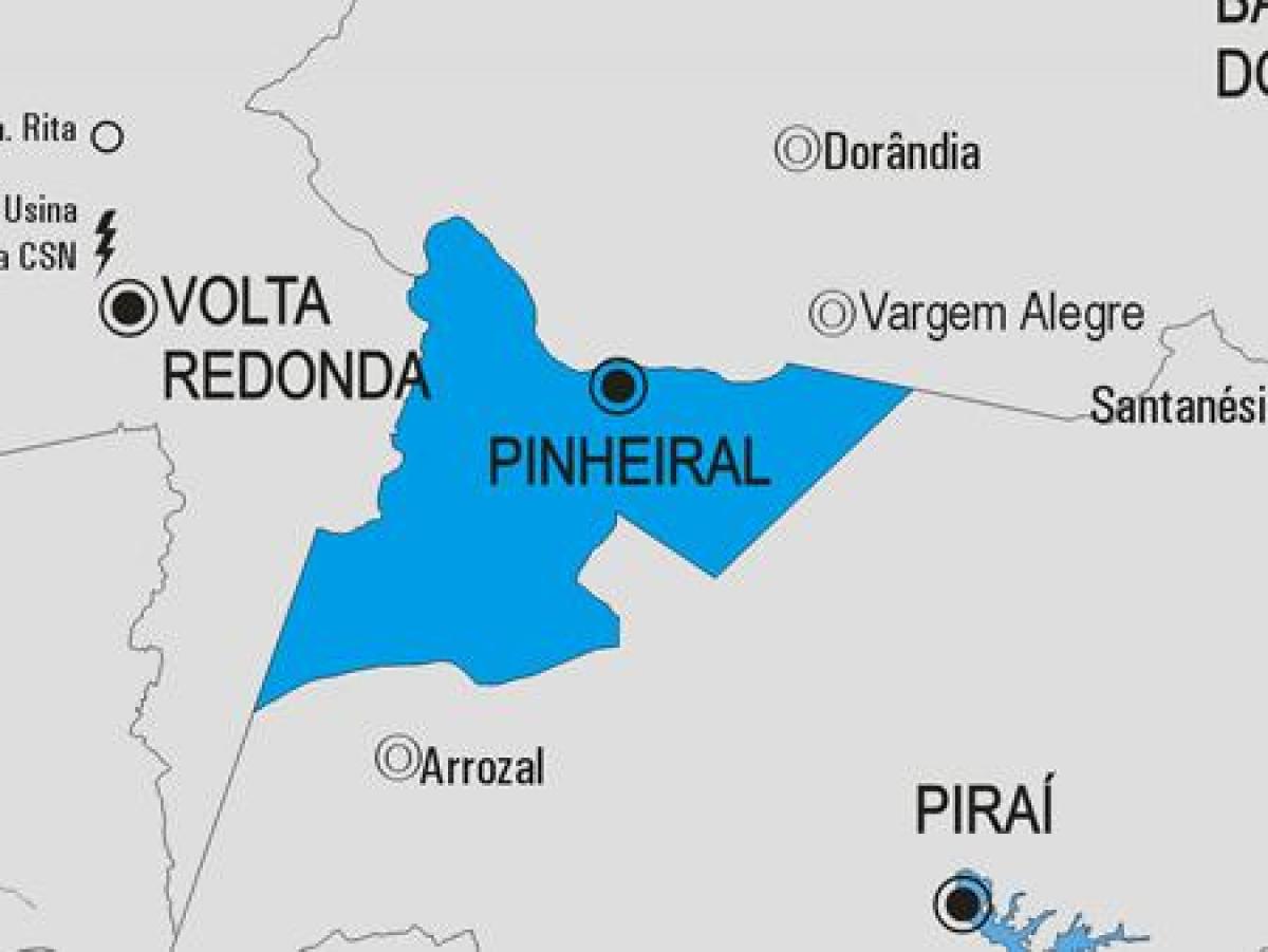 Peta kota Pinheiral