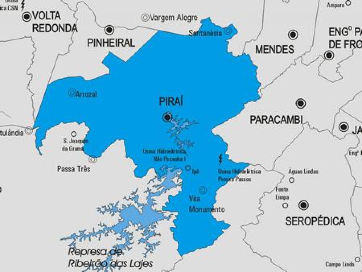 Peta kota Pirai