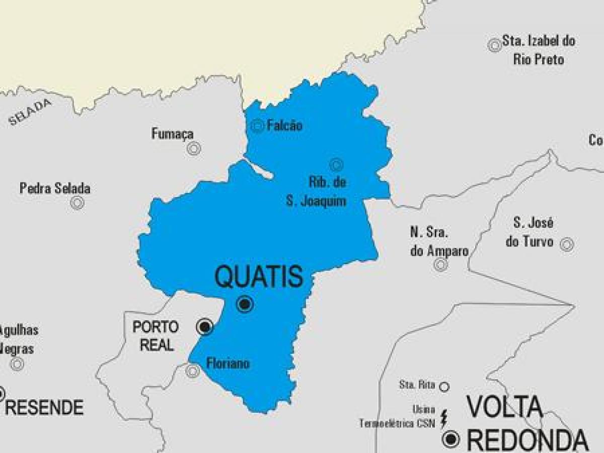 Peta kota Quatis