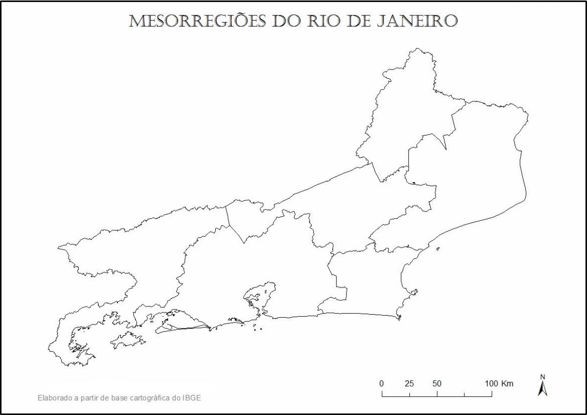 Peta dari Rio de Janeiro perawan