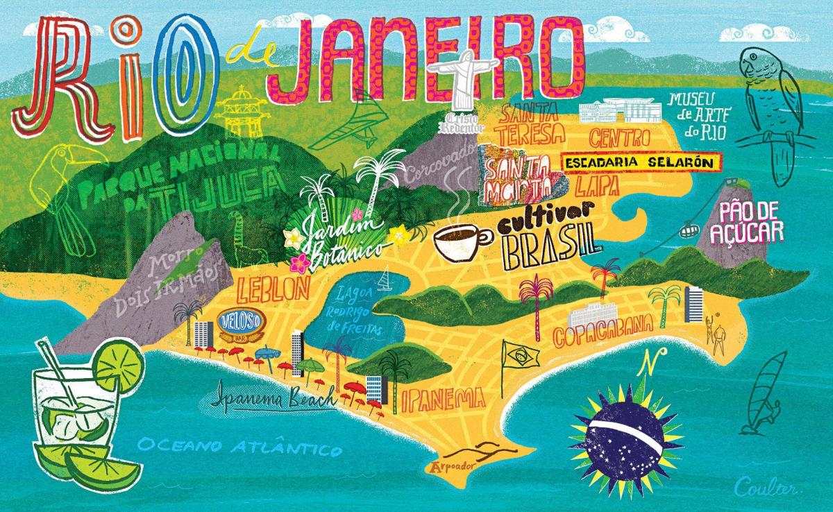 Peta dari Rio de Janeiro wallpaper