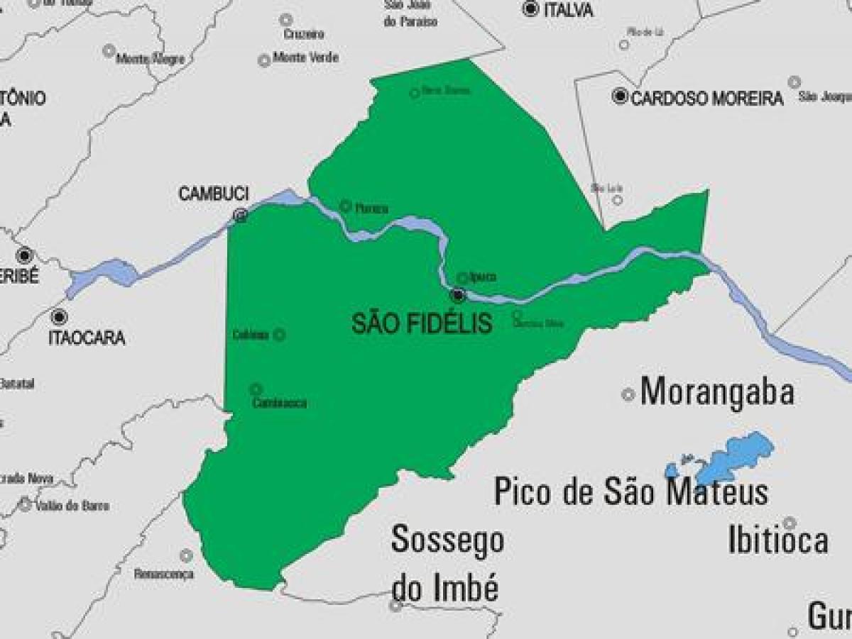 Peta dari São Francisco de Itabapoana kota