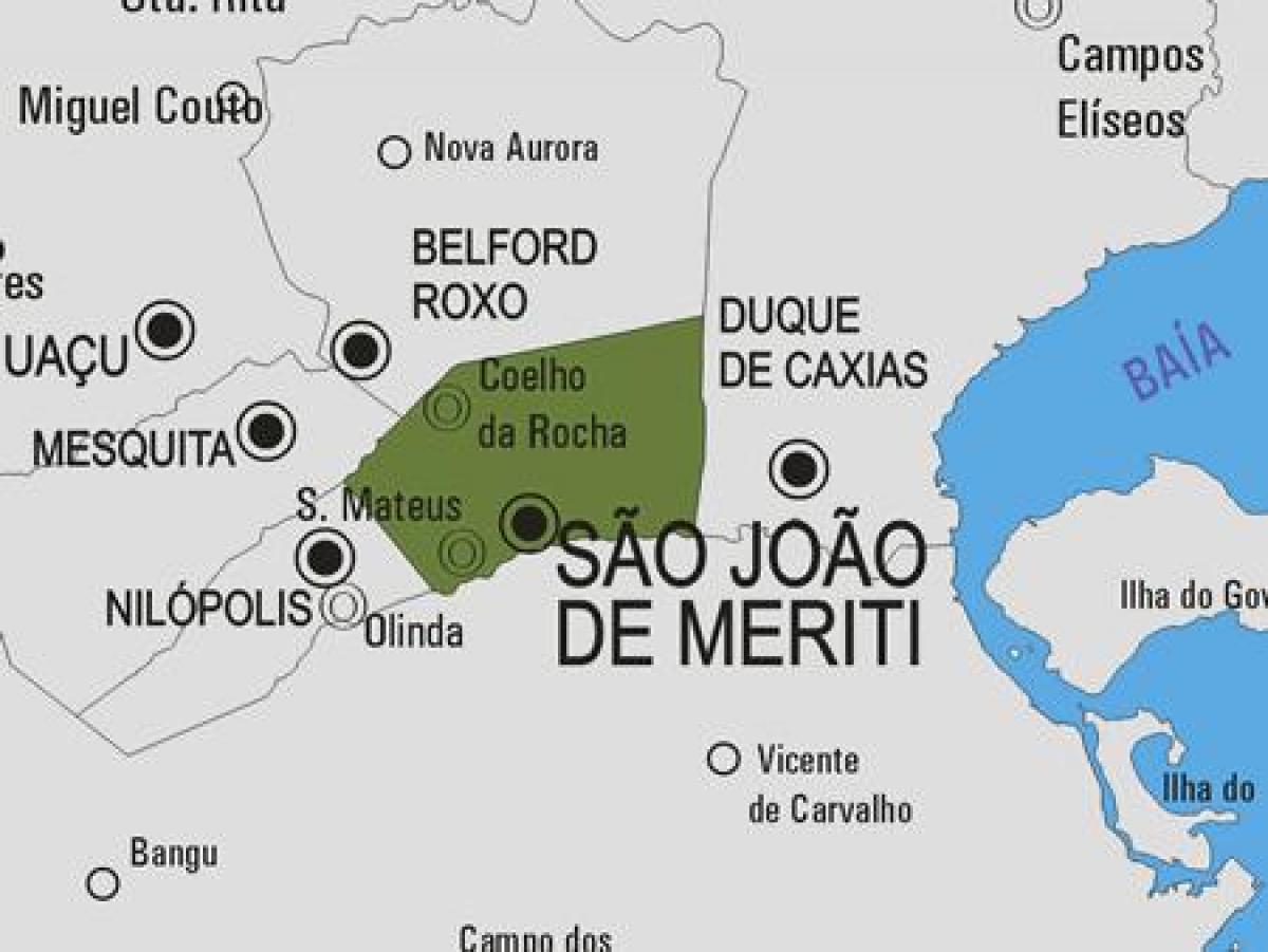 Peta dari São João de Meriti kota