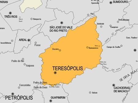 Peta kota Teresópolis