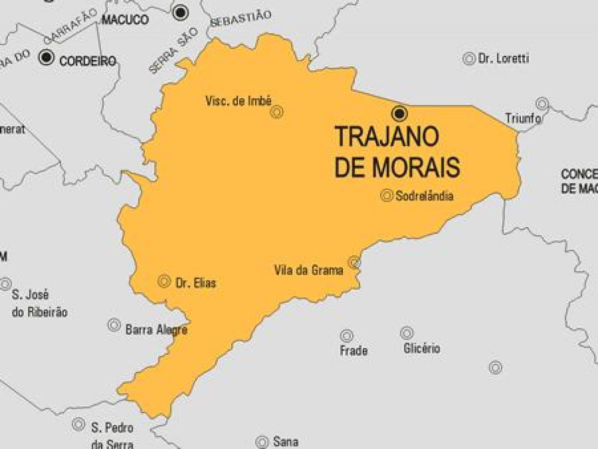 Peta dari Trajano de Morais kota