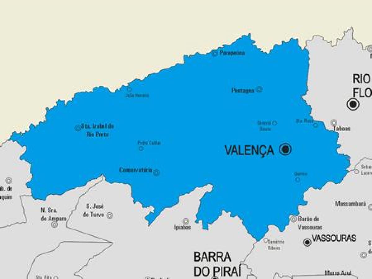 Peta kota Valenca