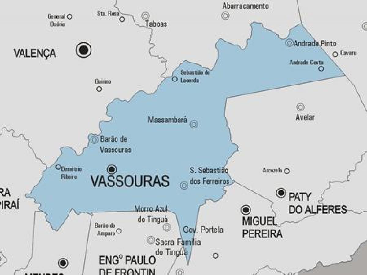 Peta dari Varre-Sai kotamadya