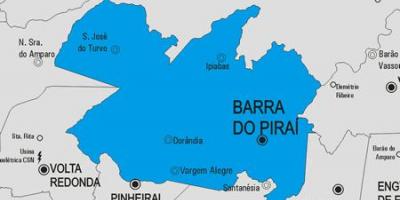 Peta kota Barra-du-Pirai