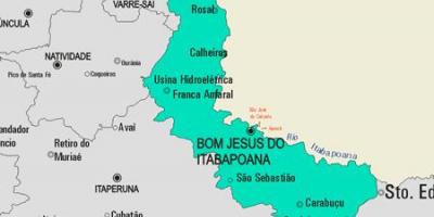 Peta dari Bom Jesus do Itabapoana kota