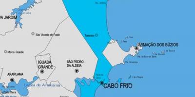 Peta kota Cabo Frio