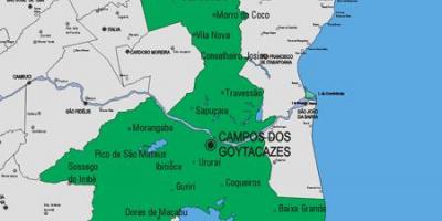 Peta kota Carapebus