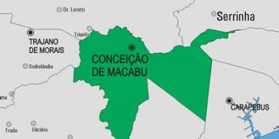 Peta dari Conceição de Macabu kota