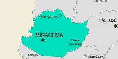 Peta kota Miracema