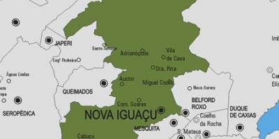 Peta kota Nova-Iguasu