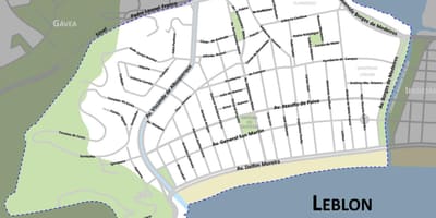 Peta pantai Leblon