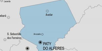 Peta dari Paty do Alferes kota
