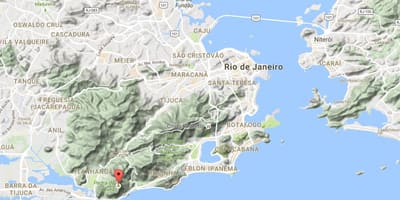 Peta dari Pedra da Gávea