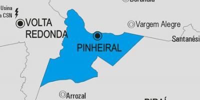 Peta kota Pinheiral