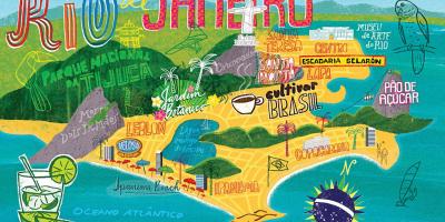 Peta dari Rio de Janeiro wallpaper