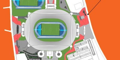 Peta dari stadion Engenhão