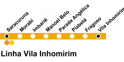 Peta dari SuperVia - Line Vila Inhomirim