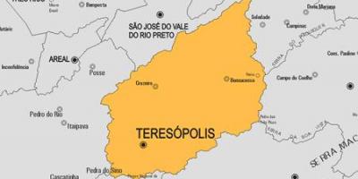 Peta kota Teresópolis
