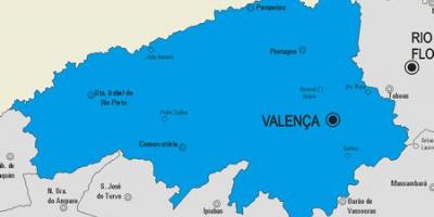 Peta kota Valenca