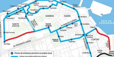 Peta dari VLT Carioca